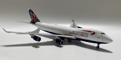 1:200 JC Wings BRITISH AIRWAYS WORLD CARGO BOEING 747-400F Plane Diecast Model