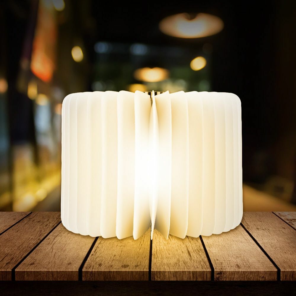 Lamp Book LED USB Wooden Leather Foldable Rechargeable Shape Desk Light Reading