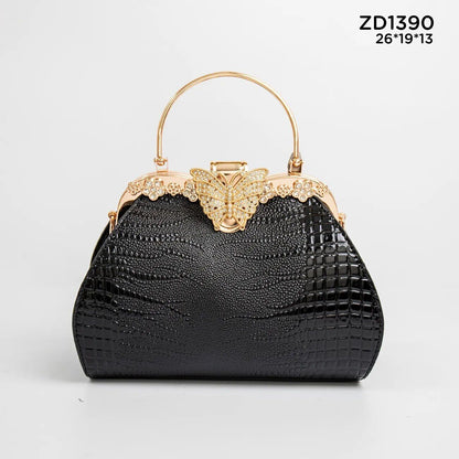Trendy Banquet Evening Bag Metal Gold Wire Chain Ladies Dinner Bag