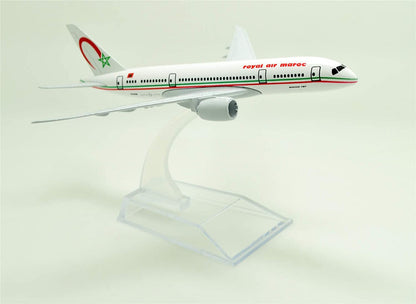 1:400 16cm B787 Royal Air Maroc Metal Airplane Model Plane Toy Plane Model