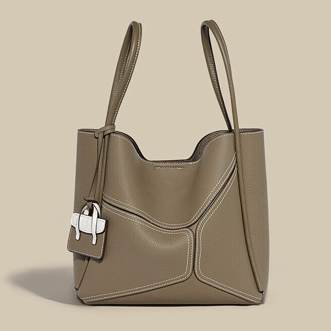 100% Genuine Leather Women's Classic Handbag Crossbody Shoulder Bag Satchel Tote