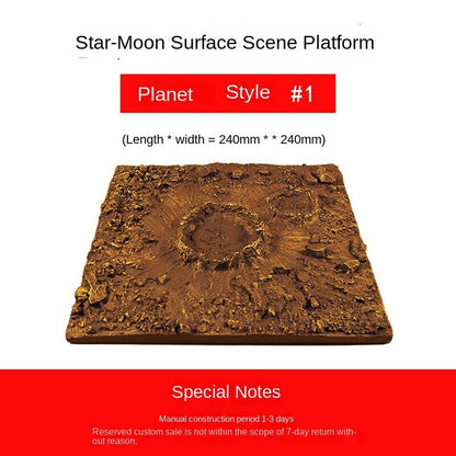Platform Moon Model Moon Planet Landscape Finished Scene Display Props