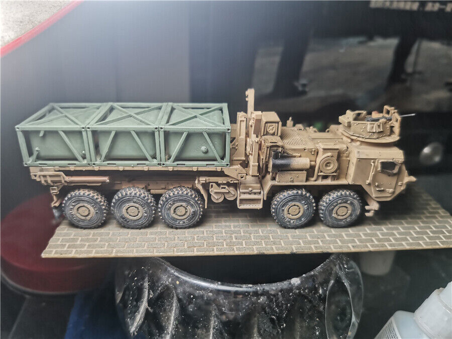 Homemade 1/72 US PLS Tactical Platform Tank Finished Model Ornament Toys