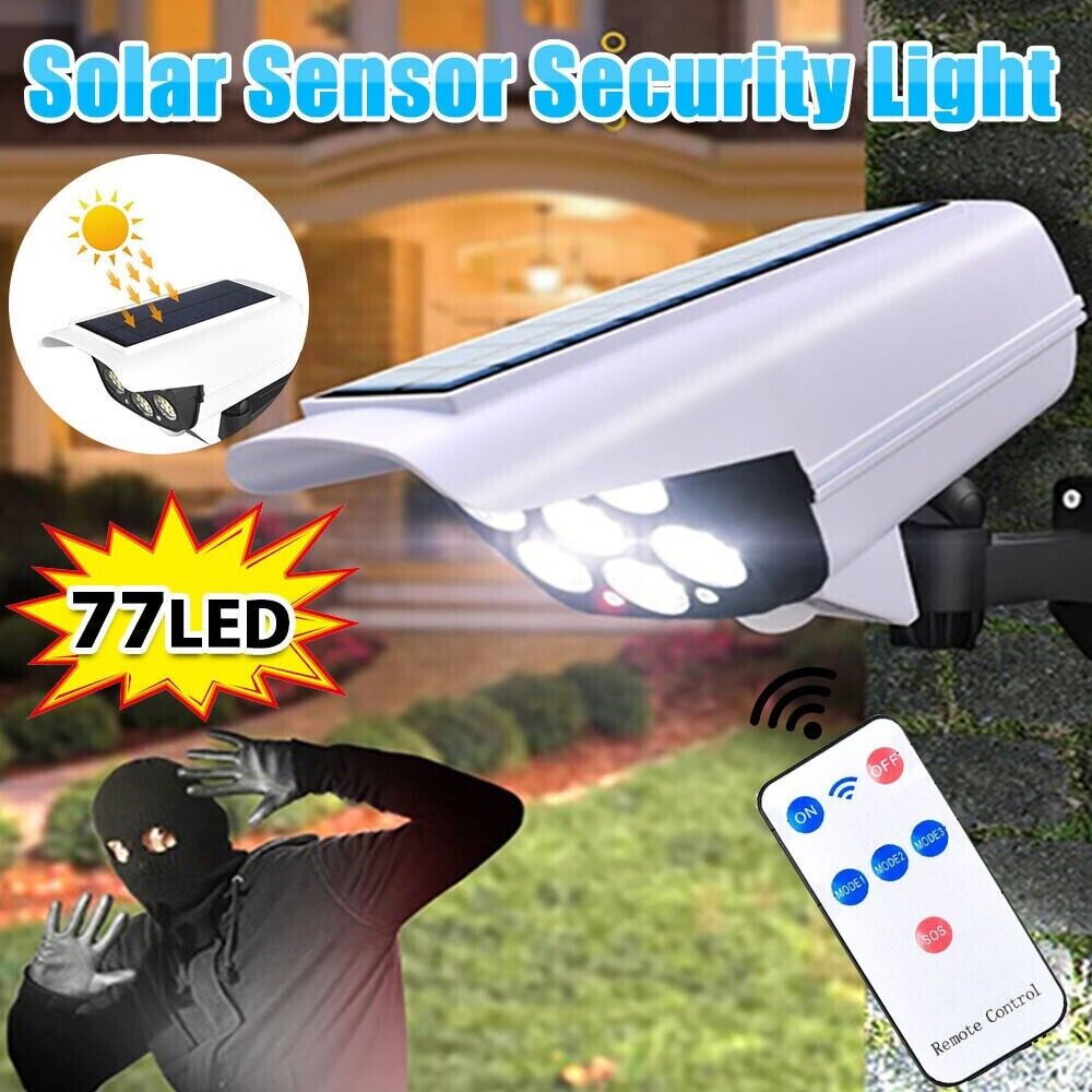 Focos Solares De Pared LED Lamparas Alumbrada Para Exterior Calle Con Sensor