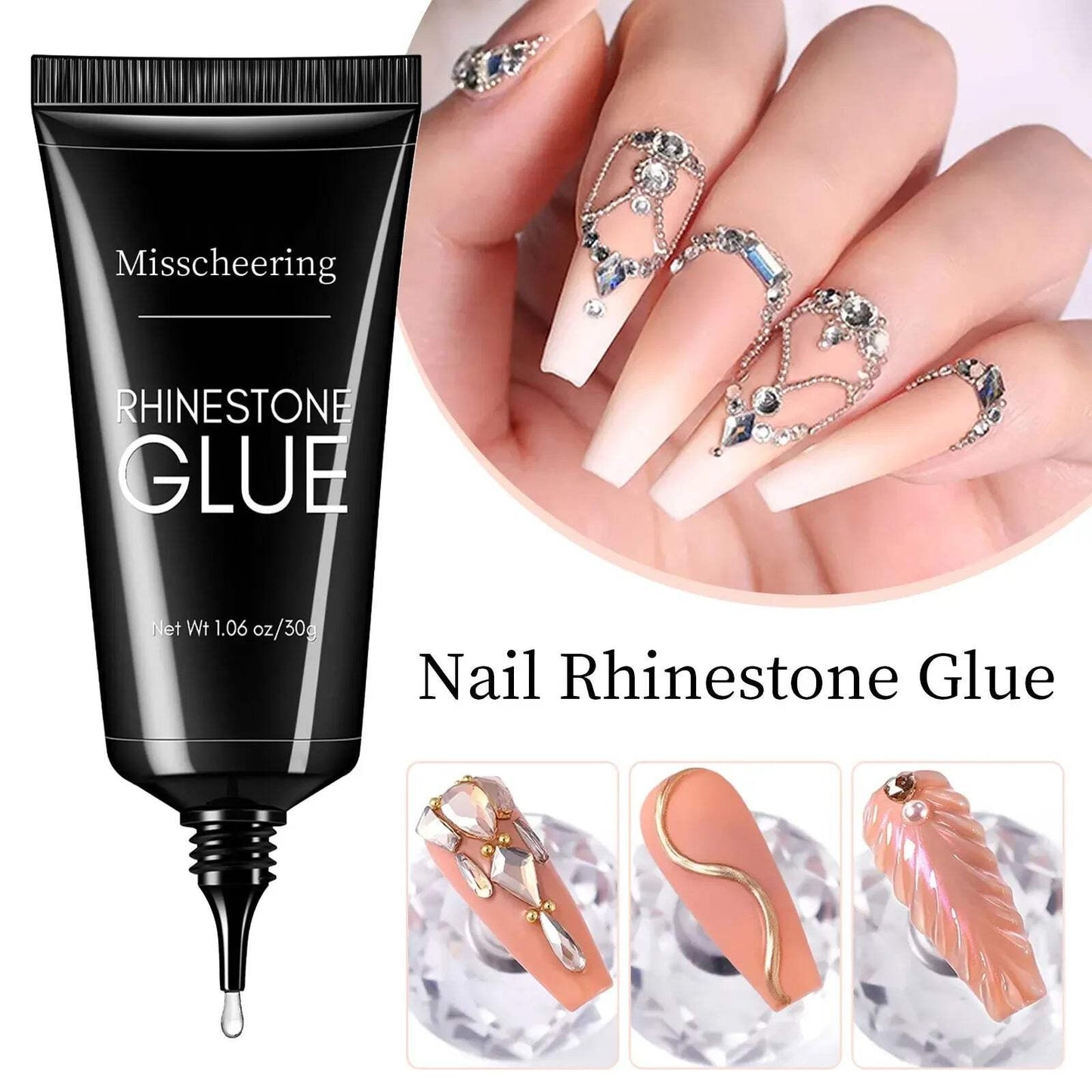 Nail Glue for 3D Nail Art & Rhinestone Decorations