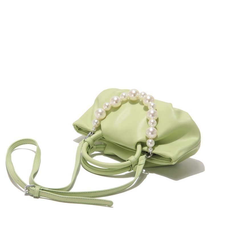 Ring Handbags Pearl And Marble Decoration Shoulder Bag Delicate Crossbody Purse