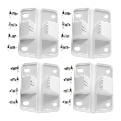 4PC Durable White Cooler Hinges & Screws Replacement Kit For Coleman 40+ Models