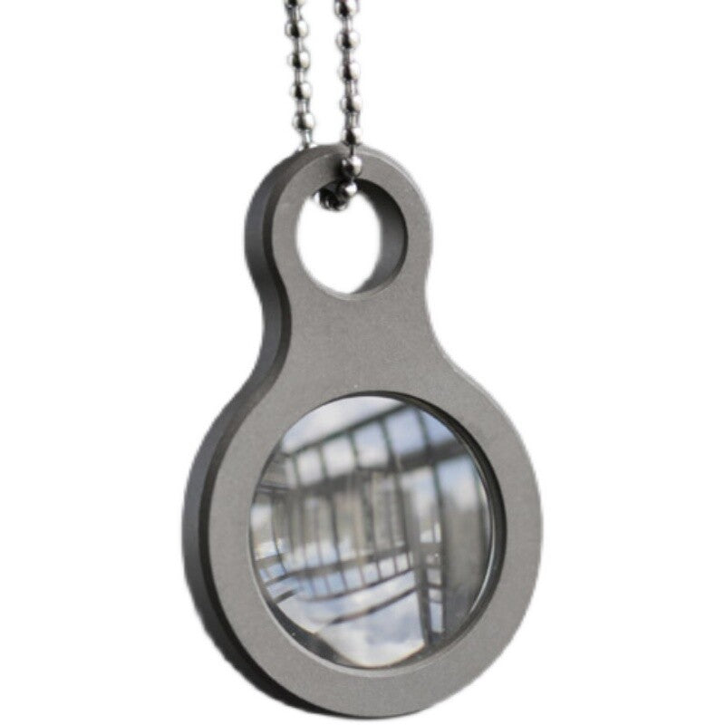 EDC Titanium Alloy Magnifier Glass Convex Lens Outdoor Portable Multi Tool