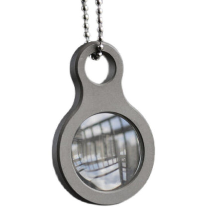 EDC Titanium Alloy Magnifier Glass Convex Lens Outdoor Portable Multi Tool