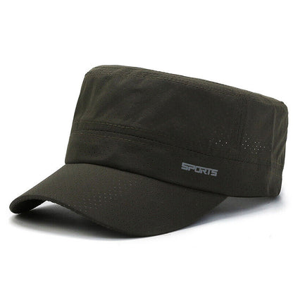 Neutral Hat Retro Cap Flat Cap Cotton Cap Military Cap Retro Temperament Stylish