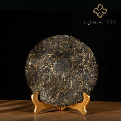 357g Raw Pu'er Yunnan 2017 Bingdao Qi Zi Round Compressed Tea Cake