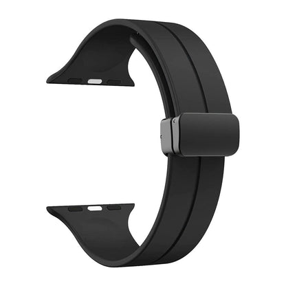 Suitable for Apple Watch 10 ultra2 silicone strap iWatch magnetic buckle strap
