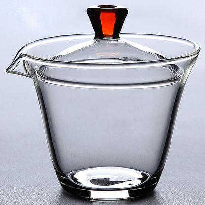 Heat Resistant Glass Gaiwan Teapot Gaiwan Tea Cup Bowl Kung Fu Tea Set Tureen