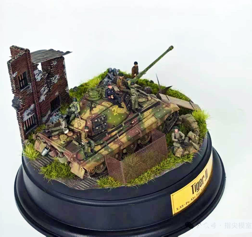 Fingertip Model 1/72 WWII Diorama Base Model Ornament Without Tanks And Figures