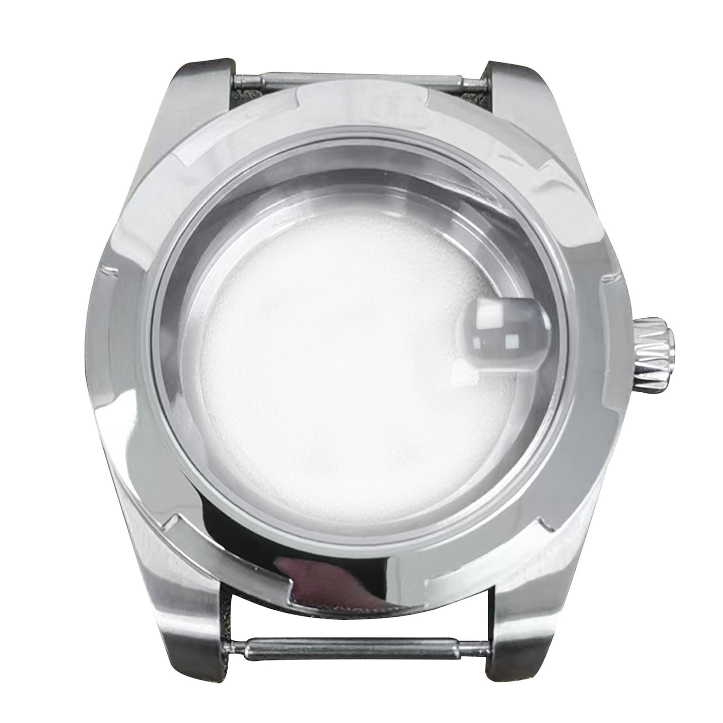 Magnifying Glass Watch Case Sapphire Glass For NH35/NH36/4R/7S Movement ll