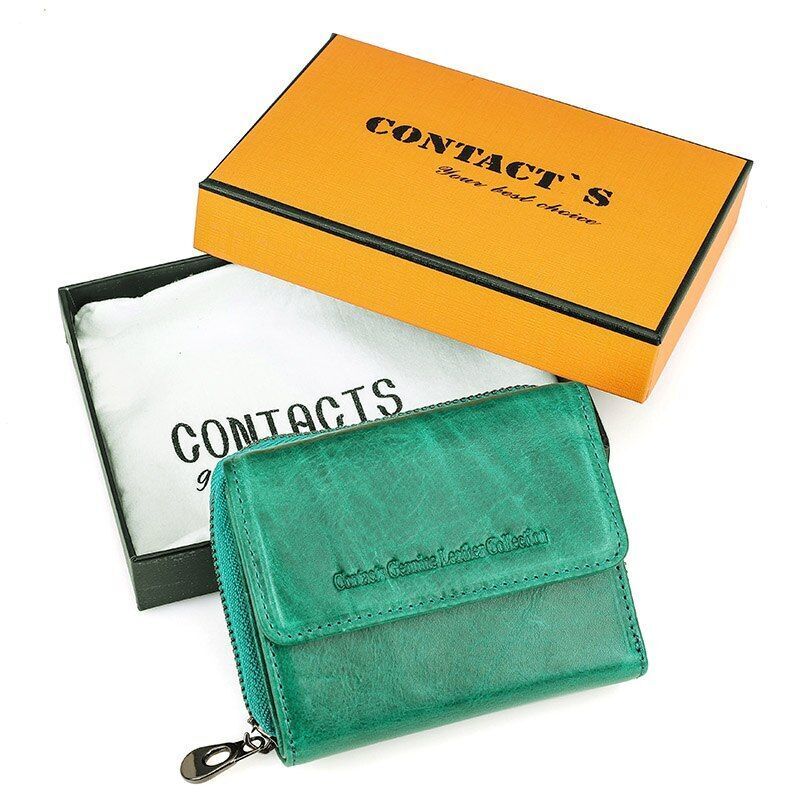 Leather Wallet Women Clutch Bag Coin Purse Small Card Holder 10*12*3.5 CM 160 G