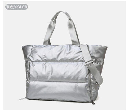 Winter Shoulder Bag for Women Nylon Bags Space Pad Cotton Feather Down Bag