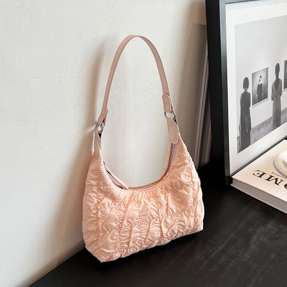 Shoulder Bag Stitching Embroidery Pillow Crossbody Bag Large Nylon Waterproof
