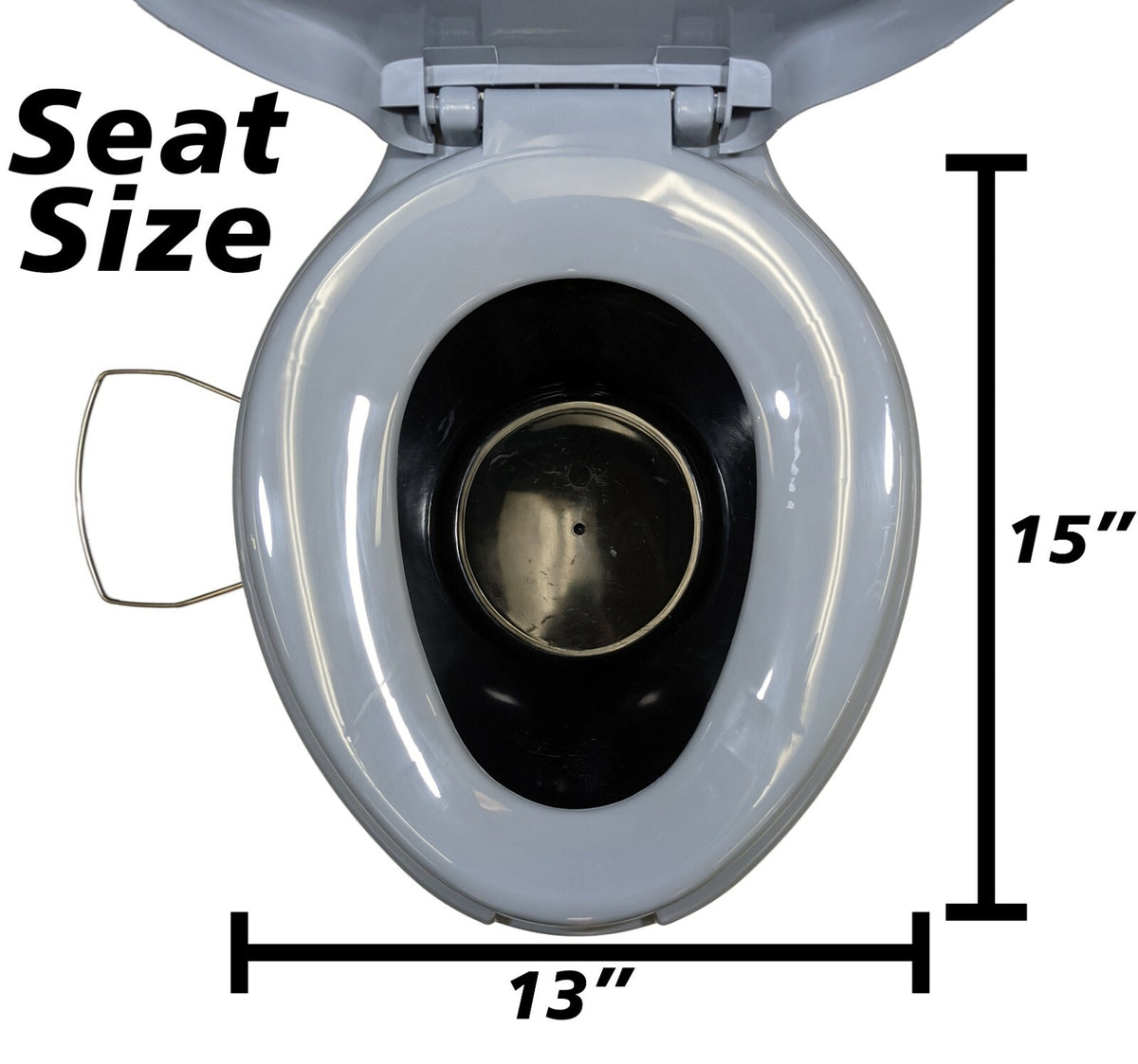 Portable Travel Toilet with Toilet Paper Holder and Removable Waste Bucket