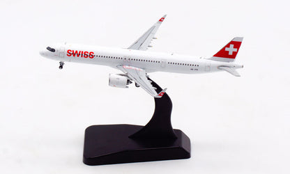JC Wings SWISS FOR AIRBUS A321neo HB-JPB 1/400 DIECAST Aircraft Pre-built Model