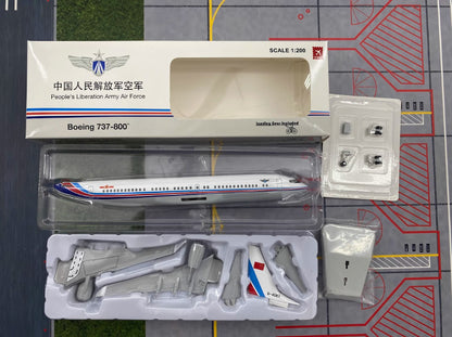 1:200 Hogan PLAAF BOEING 737-800 Plane Airplane ABS Plastic Aircraft Model