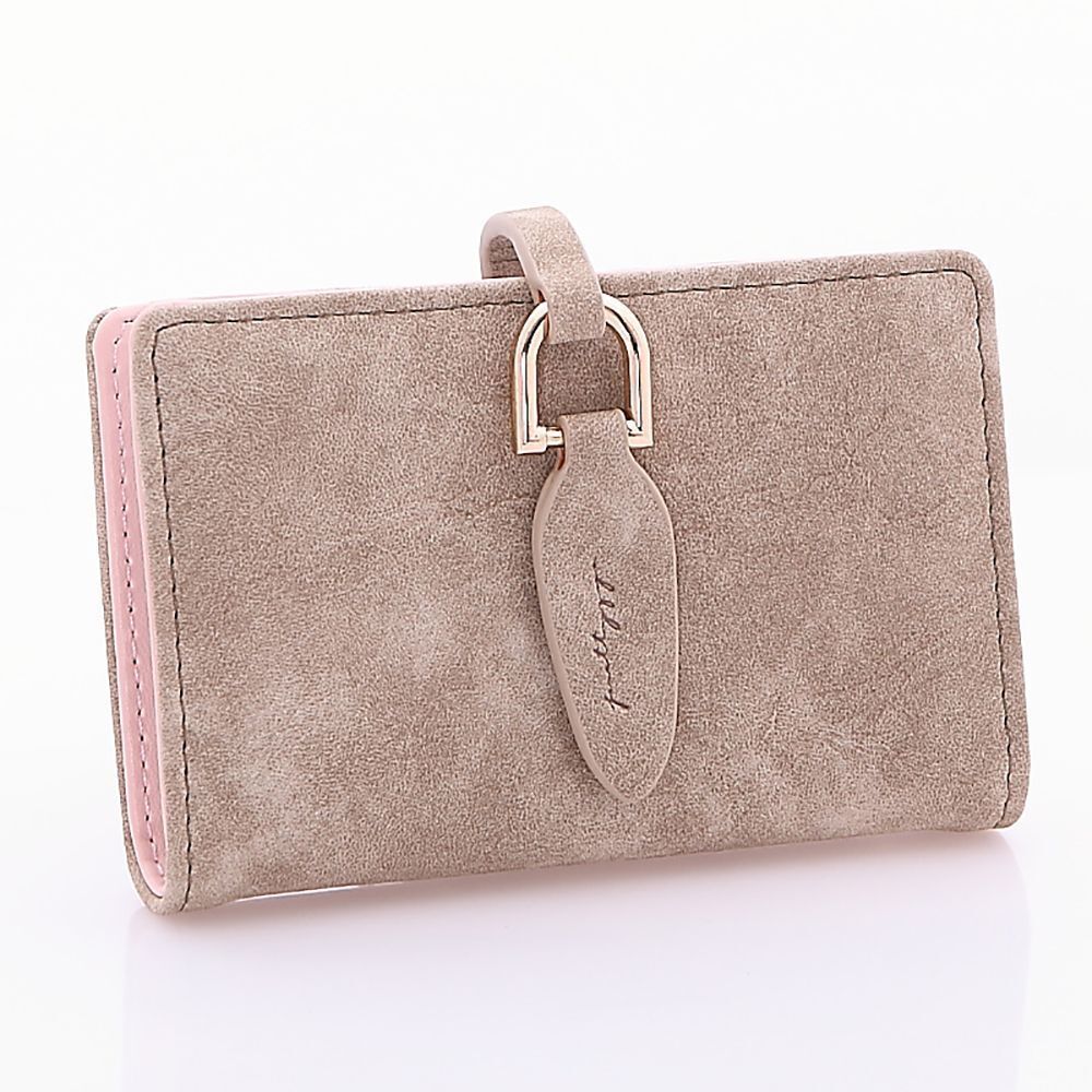 Synthetic Leather Wallets Purses Passport Card Holder Bag Zipper Buckle Handbag