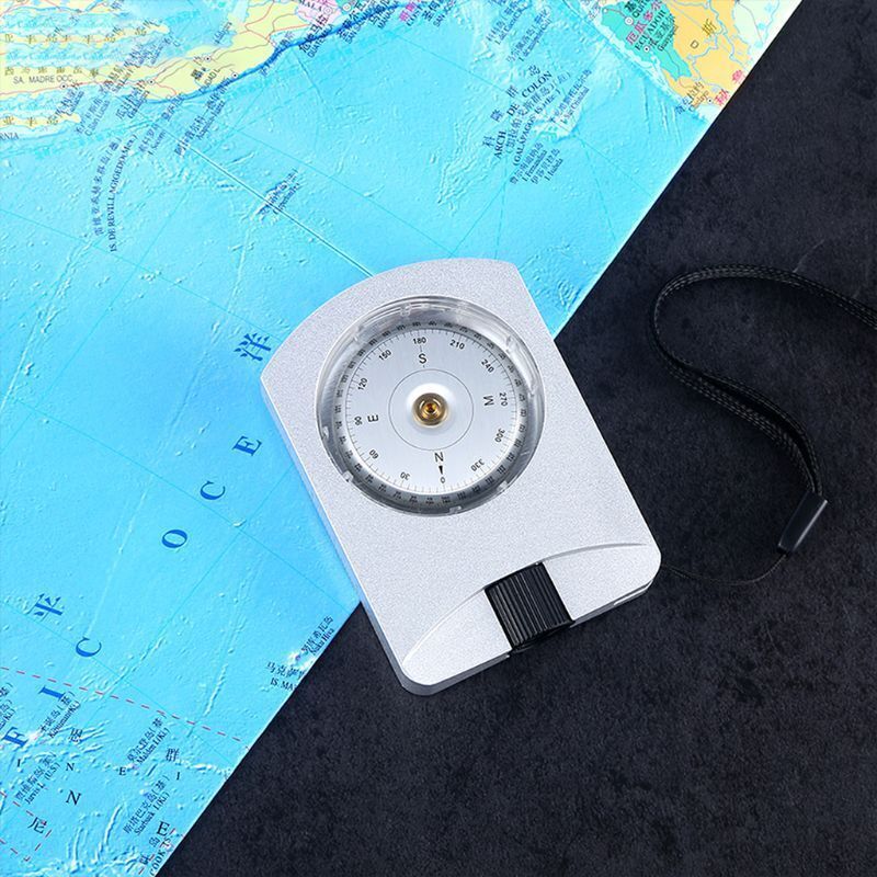 Professional Compass Waterproof Clinometer Survival Distance 3.01x2.13x0.55inch