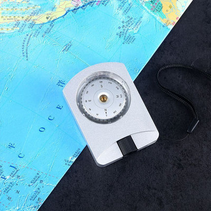 Professional Compass Waterproof Clinometer Survival Distance 3.01x2.13x0.55inch