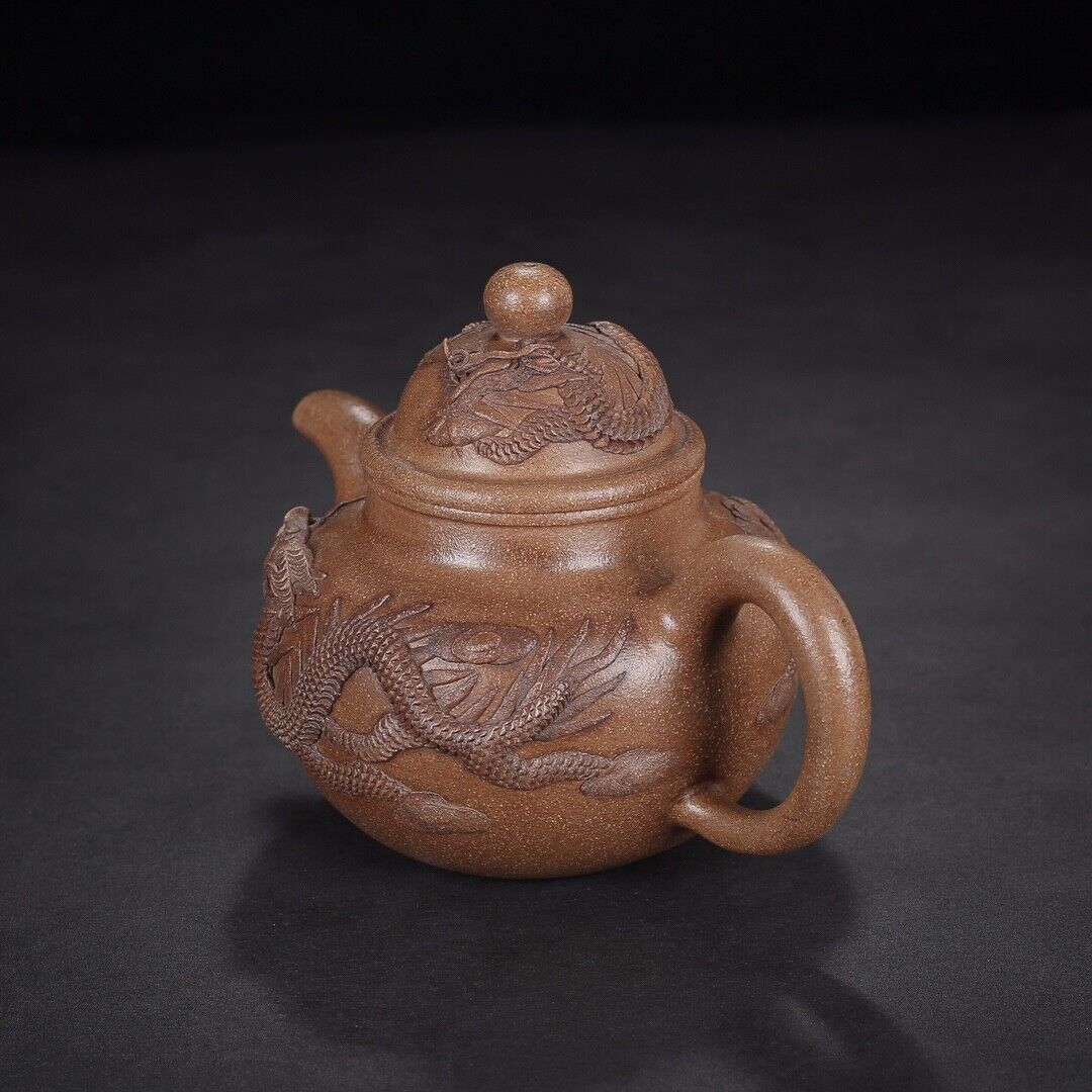 Chinese Yixing Zisha Clay Handmade Exquisite Teapo （龙行天下：时大彬）