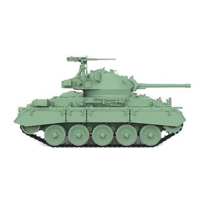 SSMODEL SS87512 1/87 HO Scale Railway Military Model US M24 Chaffee Light Tank