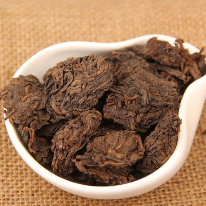 Aged Golden Buds Lao Cha Tou Pu'er Pu-erh Loose Tea Puer Ripe Shu 250g