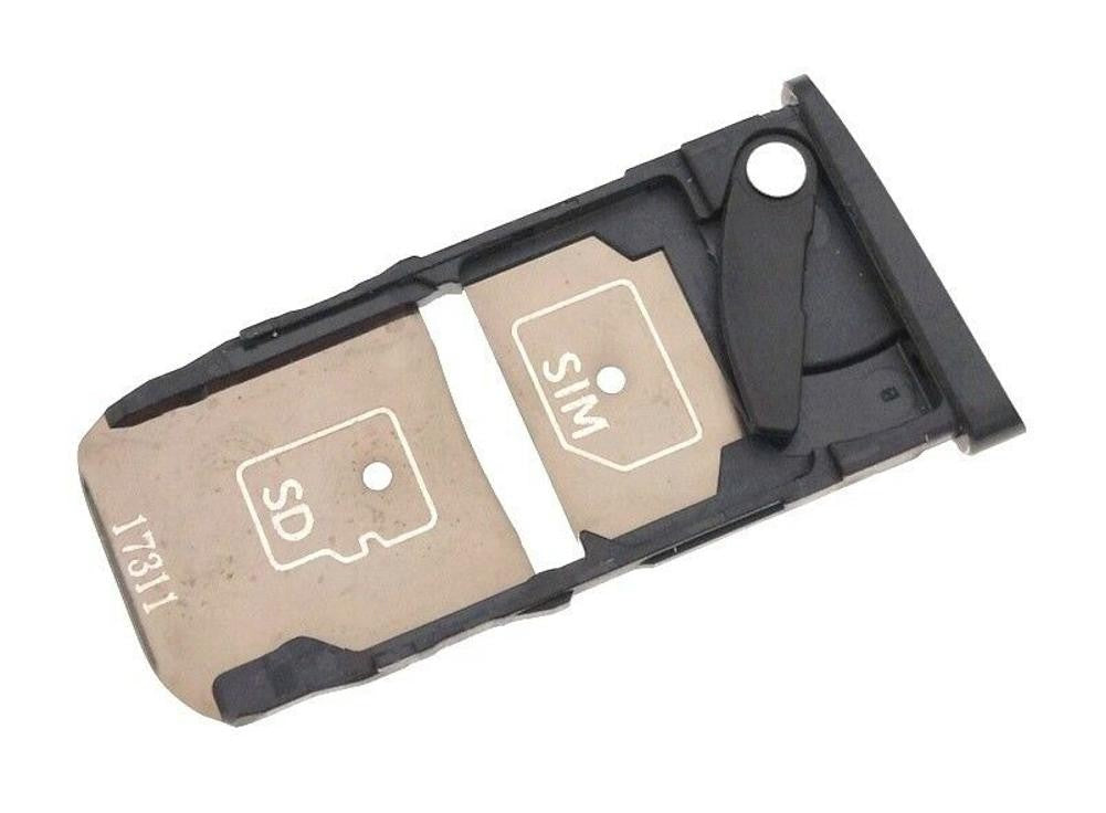 1Pc Black Replacement Micro SD SIM Card Tray for Motorola Moto Z Force hh