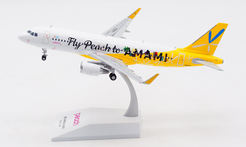 1:200 JC Wings Fly Peach to AMAMI AIRBUS A320 Airplane Diecast Aircraft Model