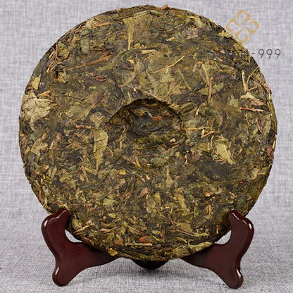 357g Raw Pu'er Yunnan Century Old Tree Golden Leaf Raw Compressed Tea Cake