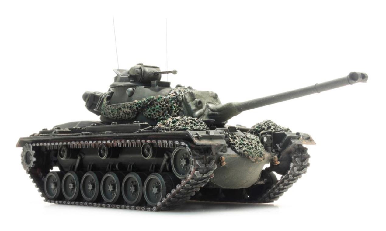 ARTITEC BRD M48 A2 Patton Yellow olive battle clear BW 1/87 FINISHED MODEL TANK