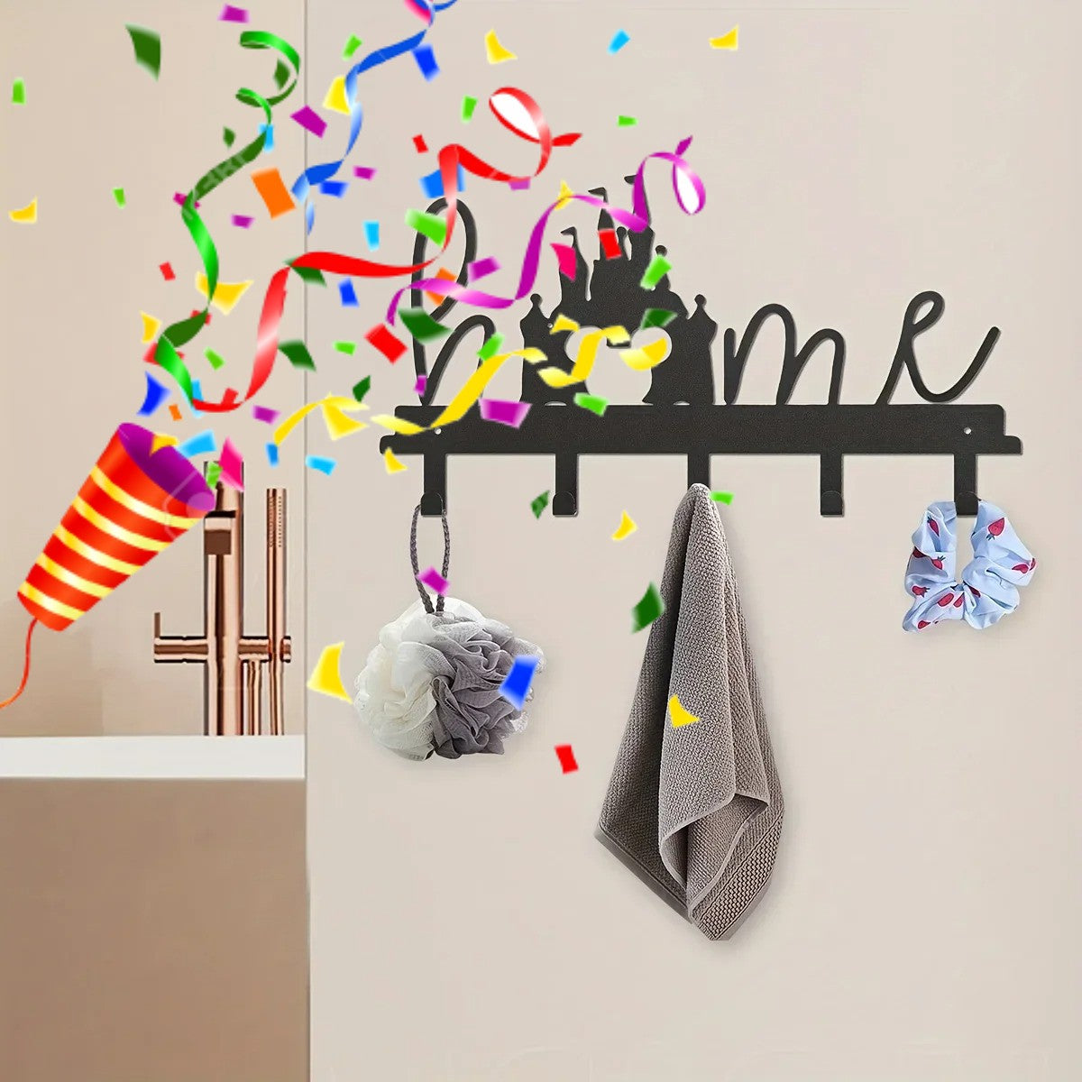 CIFbuy Hot Metal Key Hanger Wall Mounted Hooks Entryway Decor