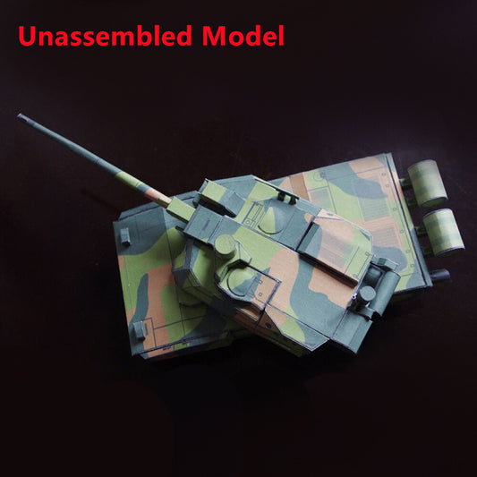 1:43 French Leclerc Main Battle Tank Paper Model Unassembled Military Ornaments