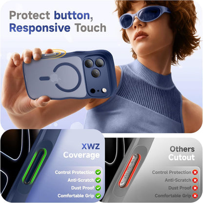 For Iphone 17 Pro Max Case for Women Girls,【Compatible with Magsafe】,【Camera Con