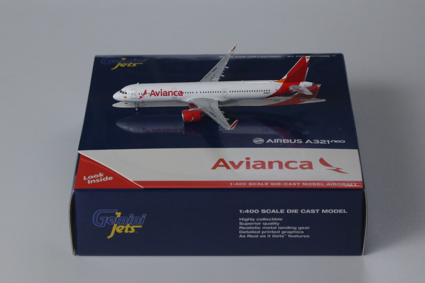 1:400 GeminiJets Avianca BOEING A321neo Airplane Diecast Plane Aircraft Model