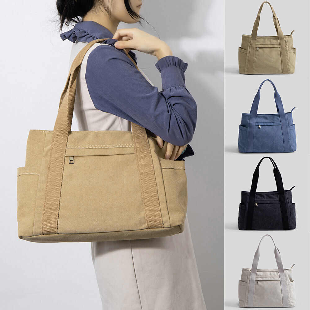 Women Canvas Tote Bag Shoulder Handbag Large Capacity fashion Shopping Bags