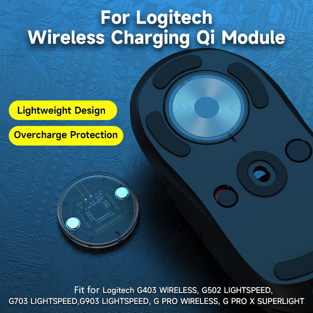 Lightweight Wireless Charging Receiver Module For Logitech G403 502 GPW Mouse