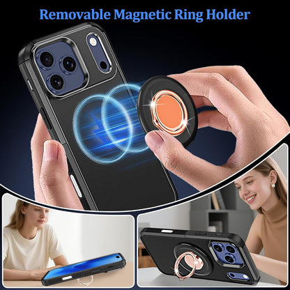 for Iphone 17 Pro Max Case Magnetic,360°Magnetic Ring Holder Rotation Stand[Mili