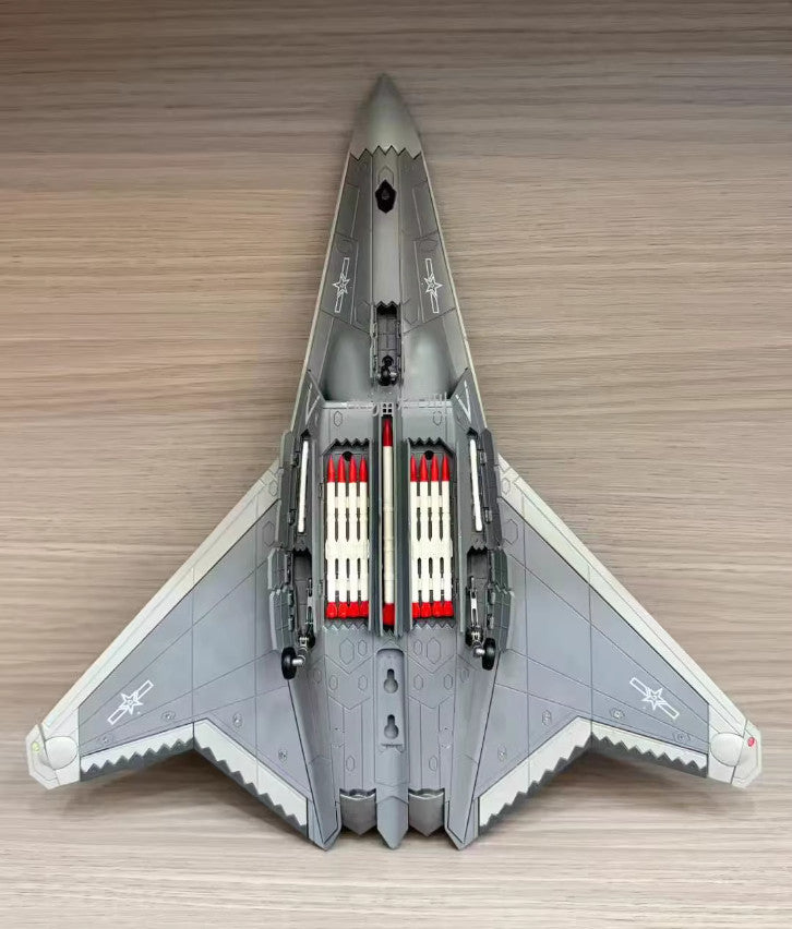 1:64 36CM CHINA J-50 The Sixth-generation Stealth Fighter Jet Diecast Model