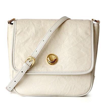 Wrinkled Real Leather Shoulder bag Flap Purse Tote Messenger Crossbody Handbag
