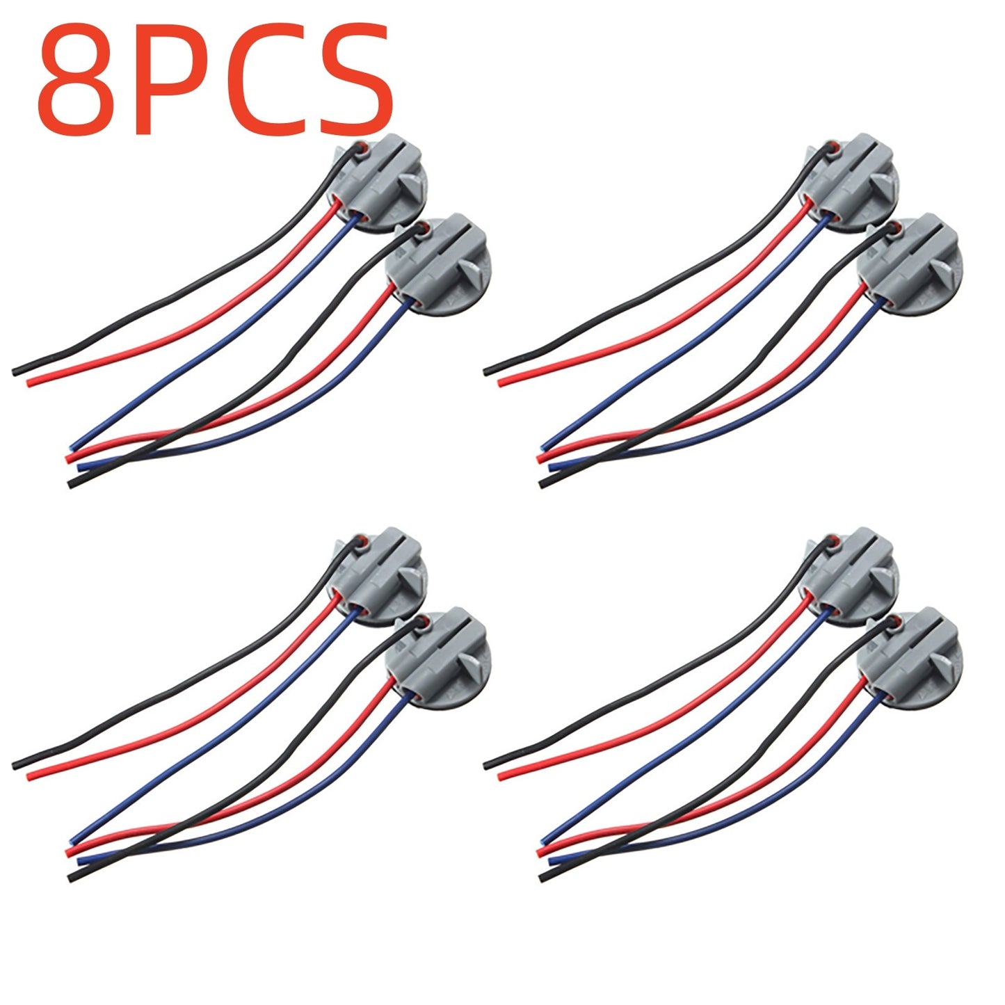 2/4/8Pcs 1157 2057 2357 LED Pig Tail Plug Stop Brake Turn Light Bulb Socket Wire