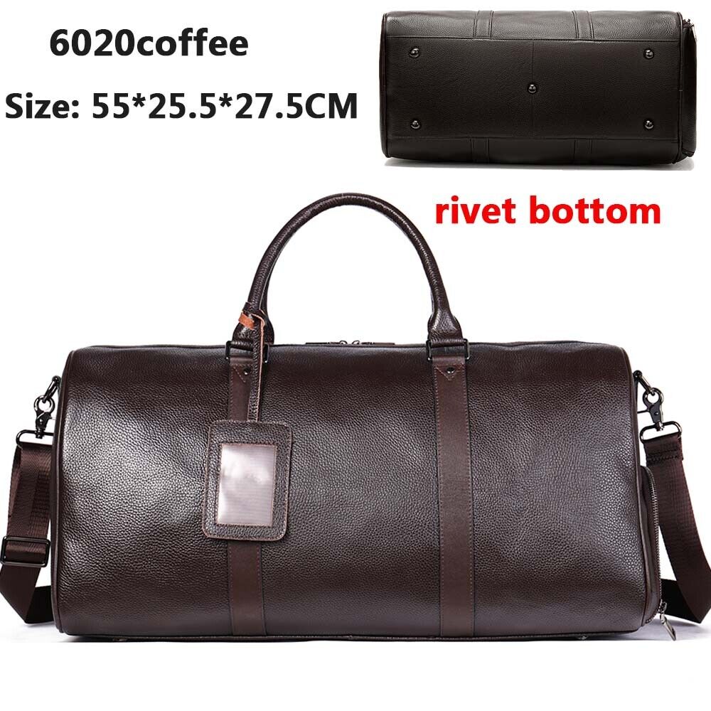 100%Genuine Leather Travel Bag Carry-on Hand Luggage Bags Shoulder Bag Big Totes