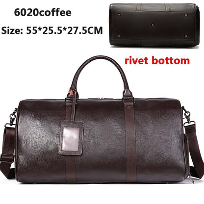 100%Genuine Leather Travel Bag Carry-on Hand Luggage Bags Shoulder Bag Big Totes