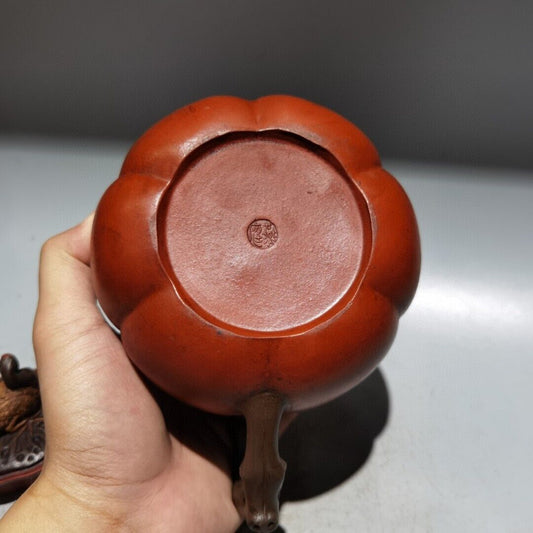 Chinese Yixing Purple Clay Teapot Zisha Ceremony Ceramic Pine Crane Teaware Rare