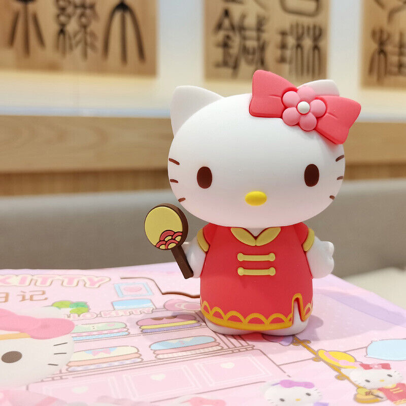 Genuine Sanrio Miniso Hellokitty Toy Figure Doll Cute Cat Decoration