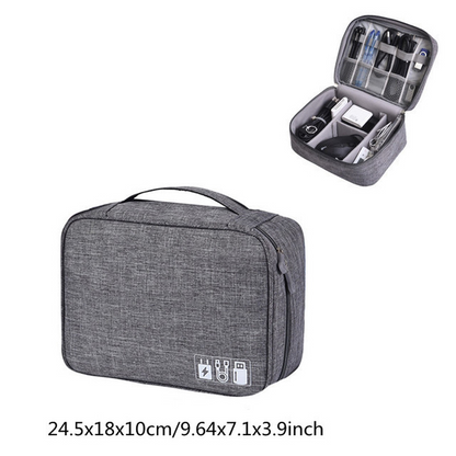 Travel Electronic Accessories Carrying Case for Digital Camera USB Organizer Bag